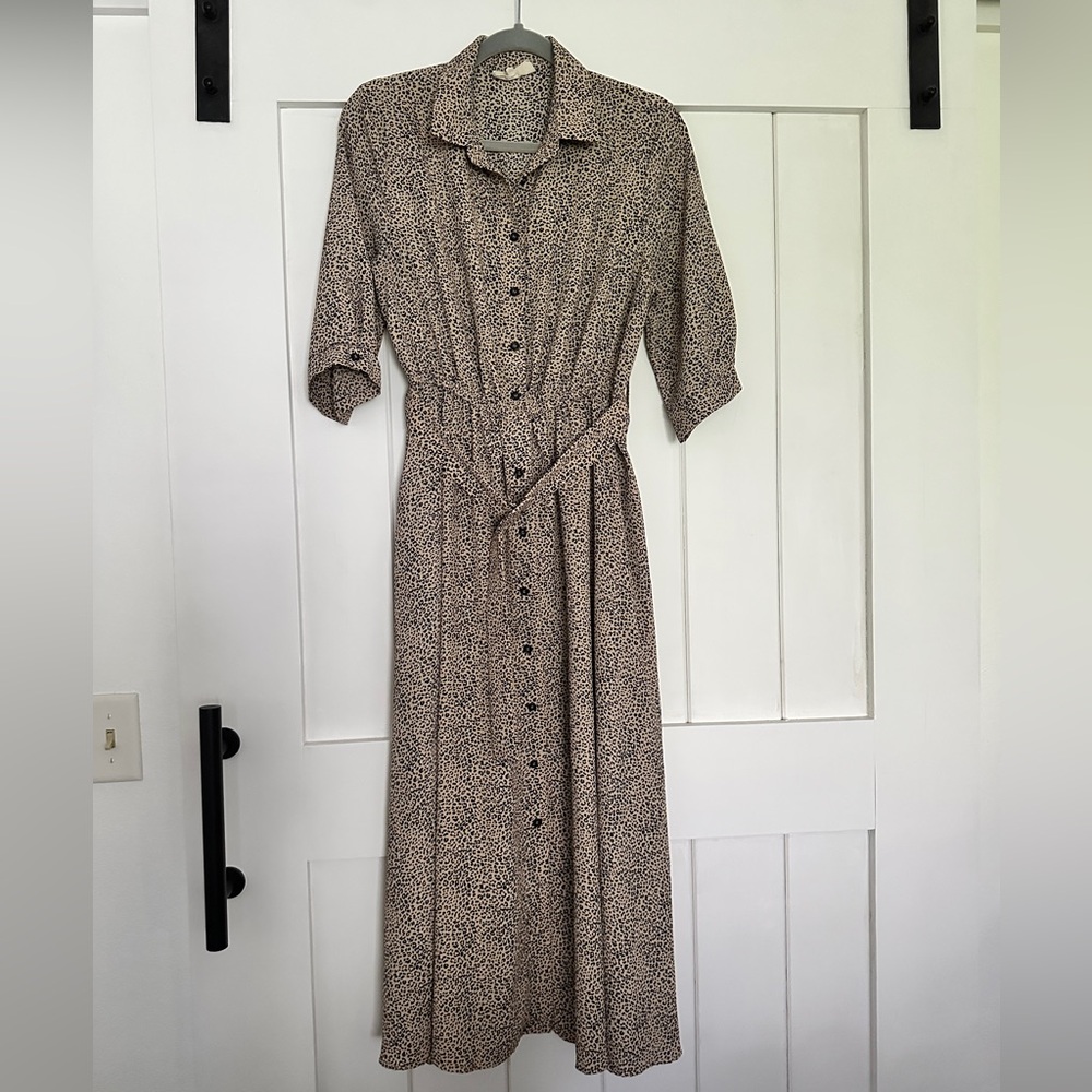 MELLODAY Patterned Long Sleeve Dress